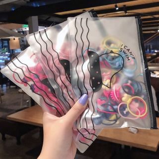 Set 20 dây cột tóc cho bé kèm túi zip