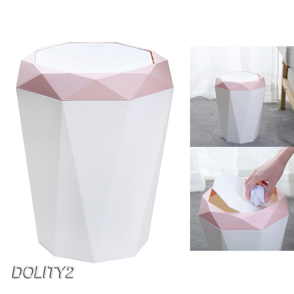 [Dolity2] Thùng Rác Chà Xát Màu Xanh Dương Phong Cách Hiện Đại Đơn Giản Dành Cho Gia Đình