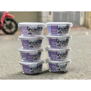 HỘP THUỶ TINH TRÒN LOCK & LOCK 650ml