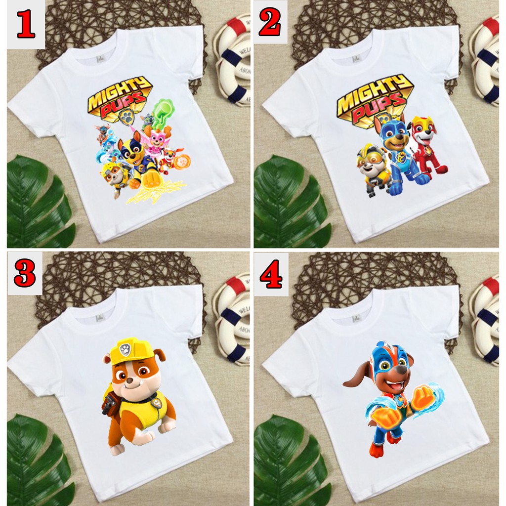 4 mẫu áo đội chó cứu hộ paw patrol mighty pups mẫu mới