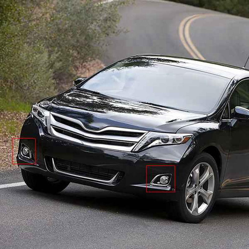 Bộ 2 Khung Bọc Đèn Sương Mù Phía Trước Cho Xe Hơi Toyota Venza 2013-2016