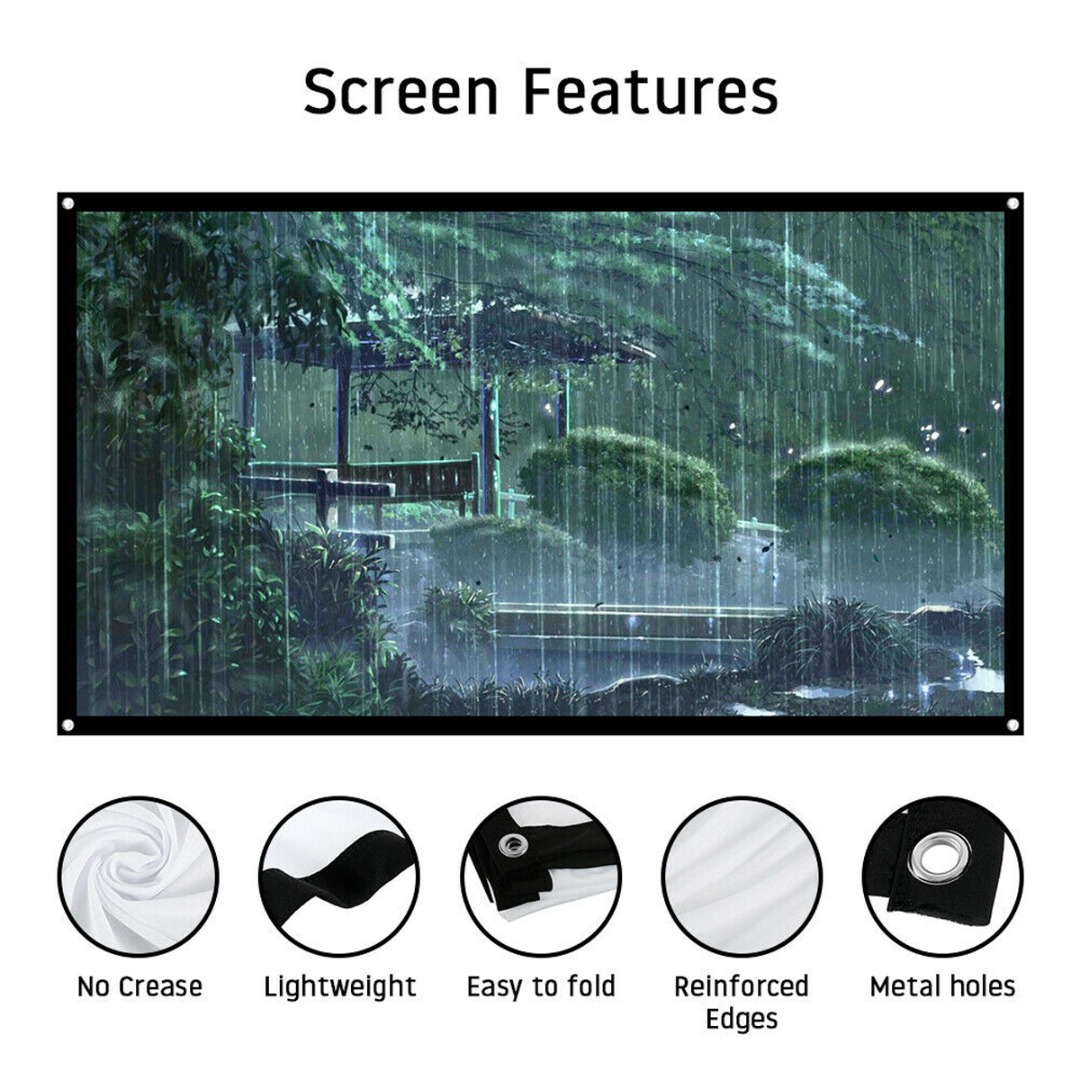 Mới Phông Nền Trắng Máy Chiếu Phim 3d Hd 72 "tỉ Lệ 16: 9