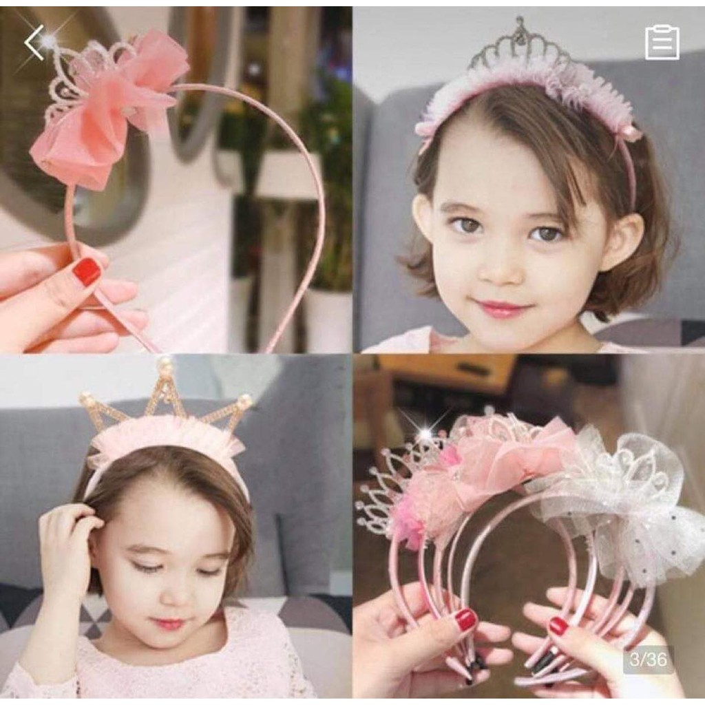 bờm vương miện cho bé