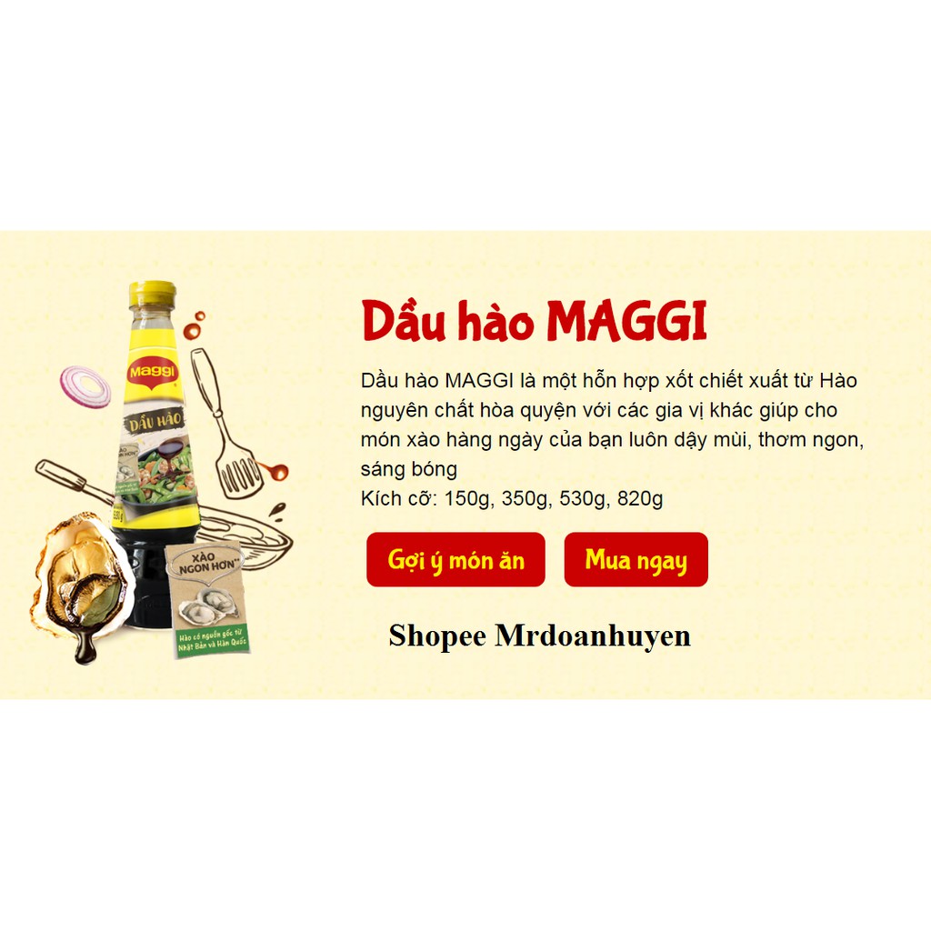 Dầu Hào Maggi Chai 350g