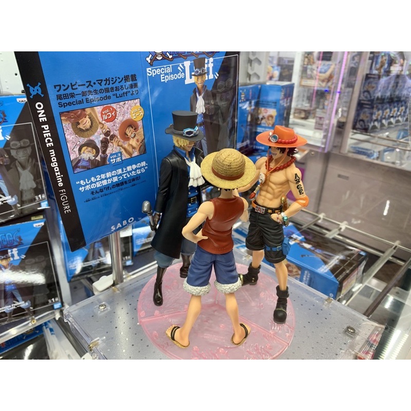 Mô hình One Piece chính hãng - Kết Nghĩa Vườn Đào - Ace & Sabo & Luffy - OP Magazine Figure - Special Episode