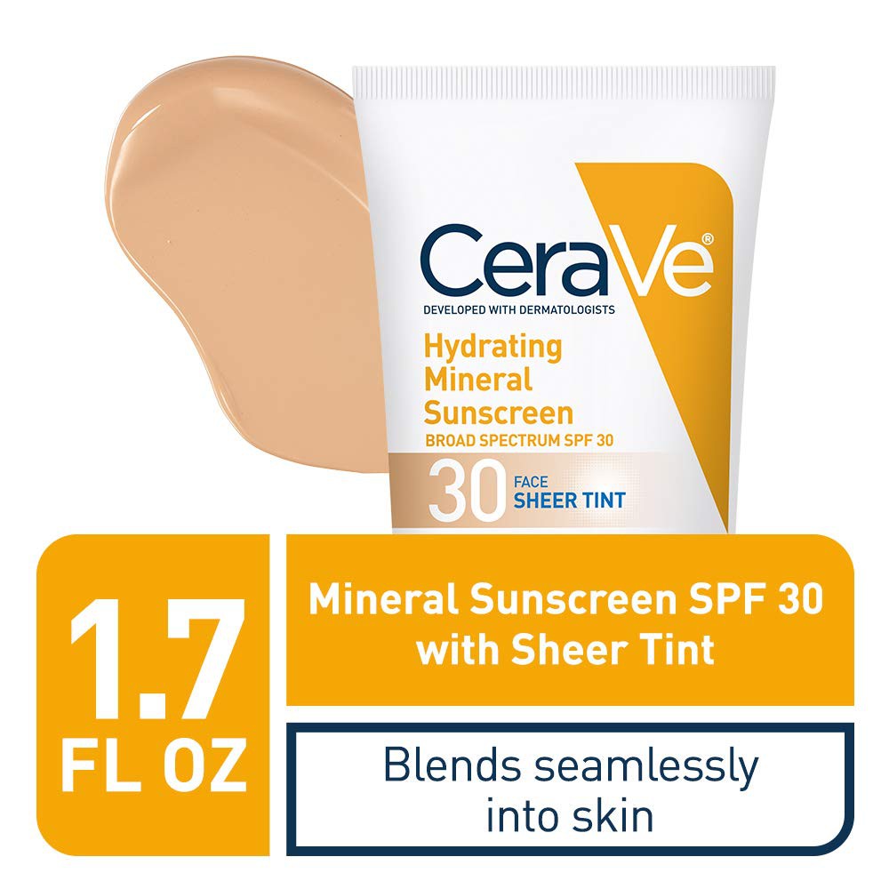 Kem chống nắng CeraVe Hydrating Mineral Sunscreen Face Sheer Tint SPF 30