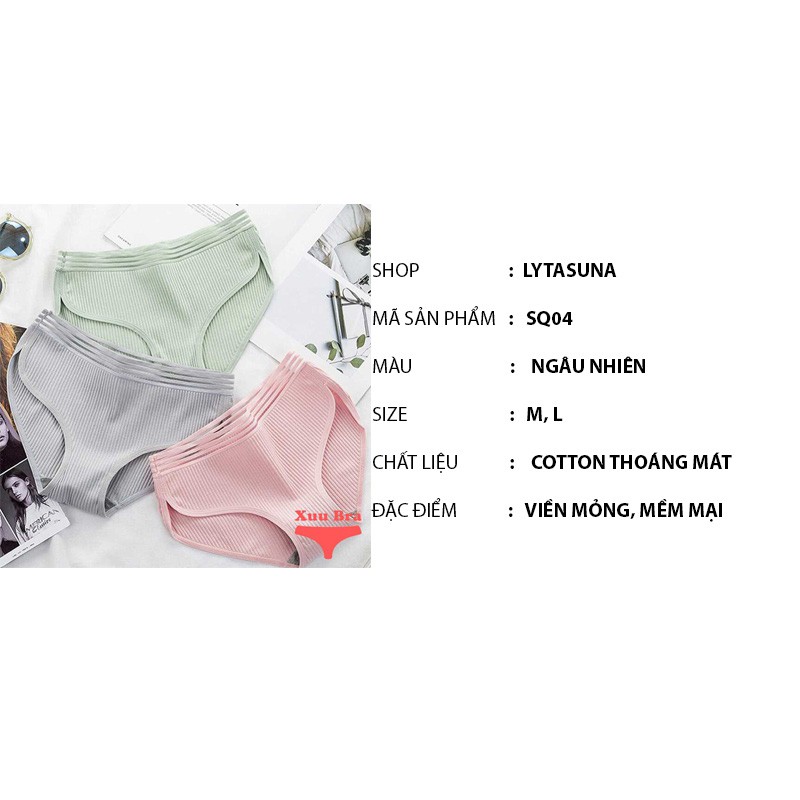 Quần Lót nữ quần lót tăm tre thông thoáng kháng khuẩn chống HPV cạp vừa SQ04 | BigBuy360 - bigbuy360.vn
