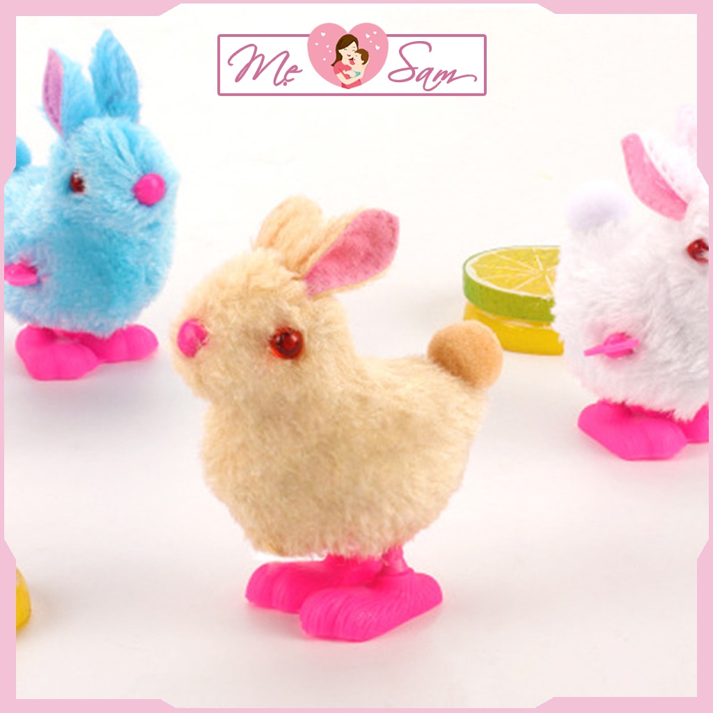 Thỏ bông vặn cót đồ chơi thỏ con vặn cót đáng yêu nhún nhảy cho bé cực vui nhộn Shop Mẹ Sam