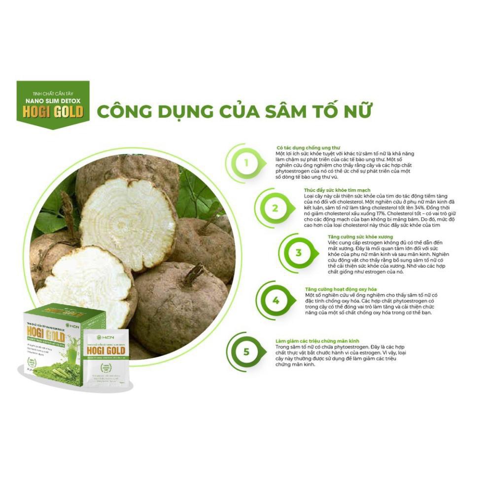 Tinh chất cần tây Nano Slim Detox Hogi hỗ trợ giảm cân kiểm soát mỡ bụng hoàn toàn thiên nhiên