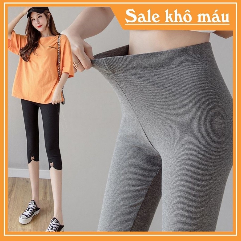 Quần Legging lửng Nâng Mông Co Giãn Không Cắn Chỉ Tập Gym , Mặc Nhà Đi Chơi Với Dáng Kiểu Hàn Quốc Mới Nhất