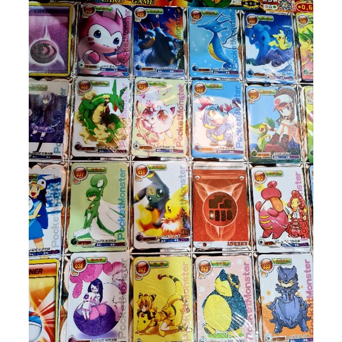Set 120 thẻ bài Pokemon tráng nhựa dẻo thế hệ mới