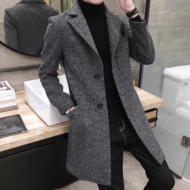 Áo khoác dạ nam phong cách hàn quốc hàng nhập khẩu QCCC