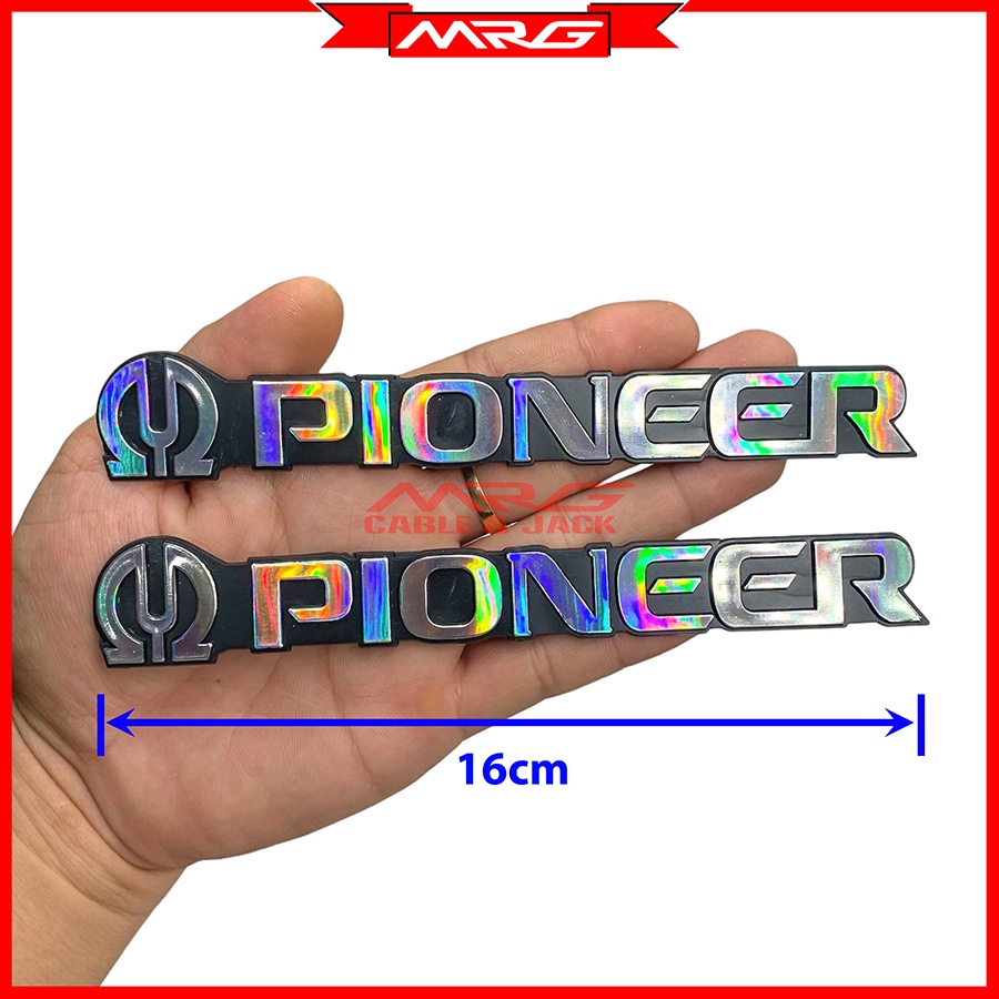 Tem Loa Pioneer, dài 16cm, nhựa cứng.
