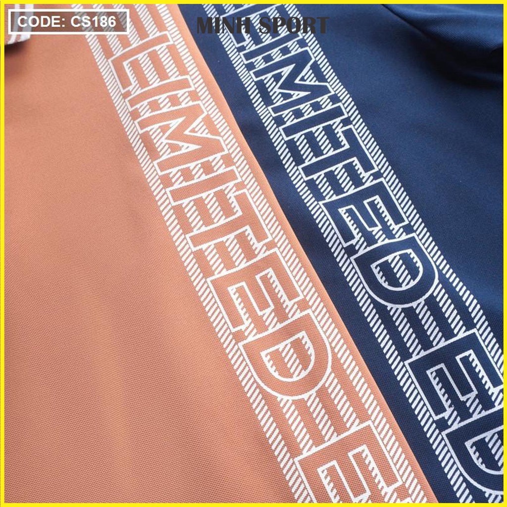 Áo Thun Polo Nam Tay Ngắn Cổ Bẻ In Họa Tiết Sọc, Chất Vải Thun Poly Thái Co Giãn Tốt, Mặc Mát mã AO.36