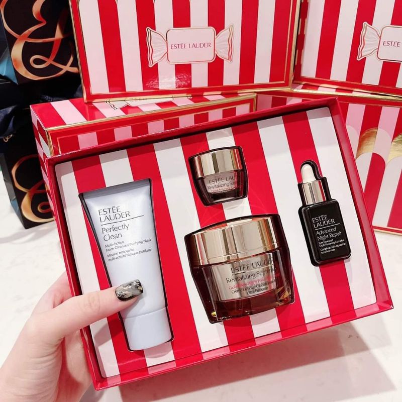 Sét Dưỡng Da Estee Lauder 𝐅𝐢𝐫𝐦 + 𝐆𝐥𝐨𝐰( 30ml.15ml.50ml.5ml)