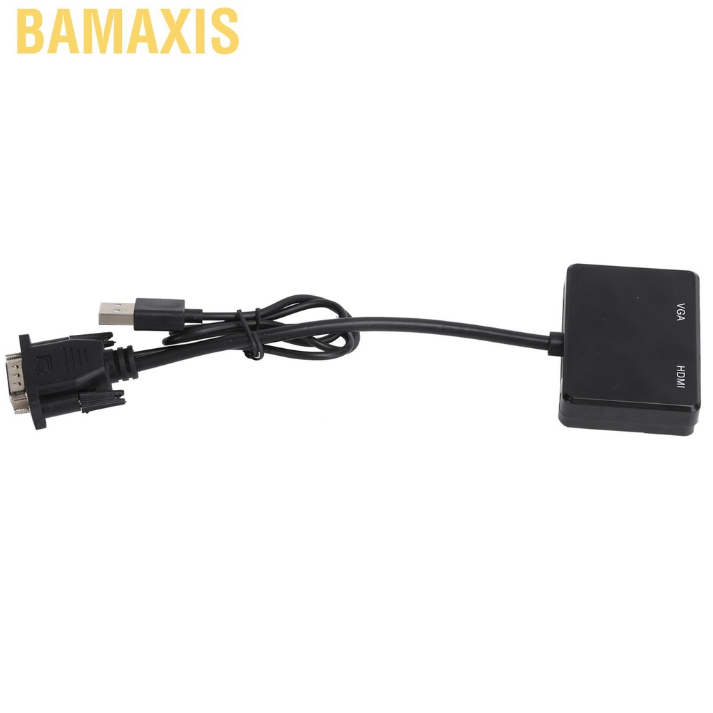 Bamaxis VGA to High Definition Multimedia Interface Splitter Converter Support Dual Display Adapter