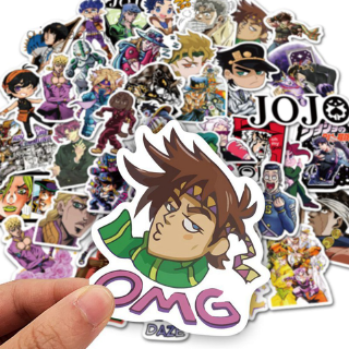 Bộ 50 Miếng Dán Hình Nhân Vật Anime JoJo's Bizarre Adventure Thời Trang