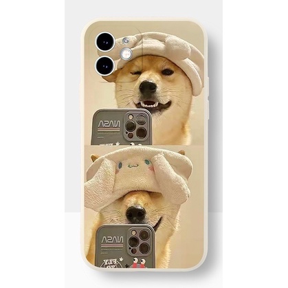 Ốp Lưng Iphone Cạnh Vuông, Bảo Vệ Camera Hình Corgi ip 7Plus,8plus,x,xs,xsmax,11,11promax,12,12promax,13,13promax