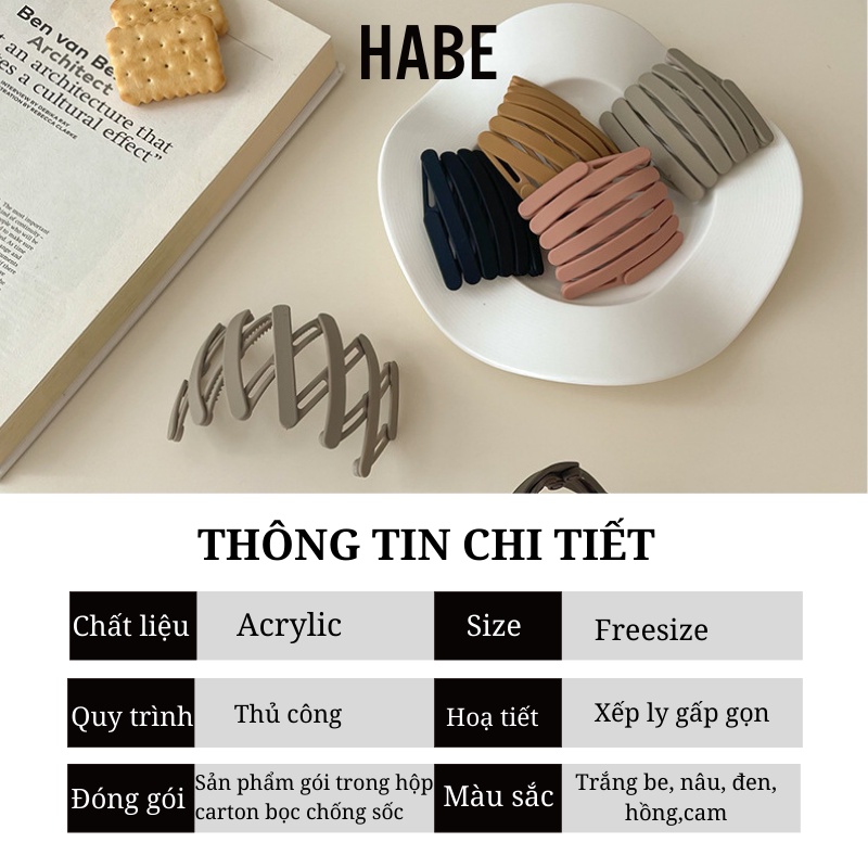 Bờm tóc gấp gọn Hàn Quốc tiện lợi co giãn bỏ túi nhỏ gọn hottrend HABE PKT04