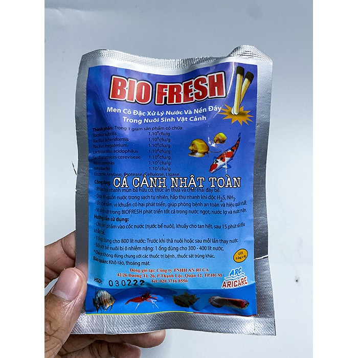 MEN XỬ LÝ NƯỚC NỀN ĐÁY BIO FRESH 5 ỐNG 4G