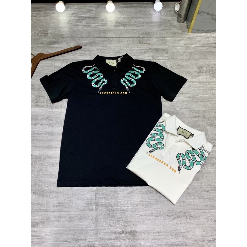 áo rắn . áo polo rắn. guci rắn (ảnh shop hàng shop có video ace xem luôn) | BigBuy360 - bigbuy360.vn