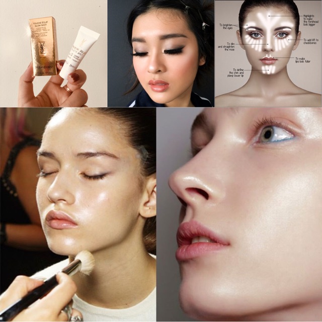 Bắt sáng da tạo khối Highlight YSL mini