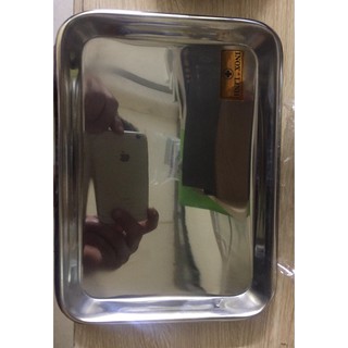 KHAY CHỮ NHẬT INOX 304 17X23cm