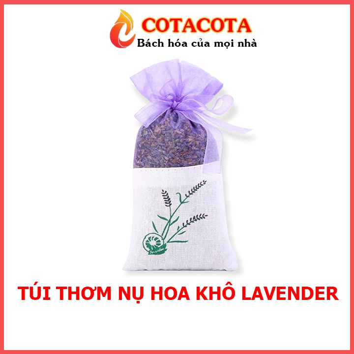 Túi Thơm Để Tủ Quần Áo Nụ Hoa Khô Oải Hương Lavender COTACOTA