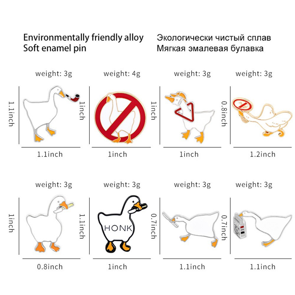 1 Trâm Cài Áo Hình Chú Ngỗng Dễ Thương 9 Phong Cách Thời Trang