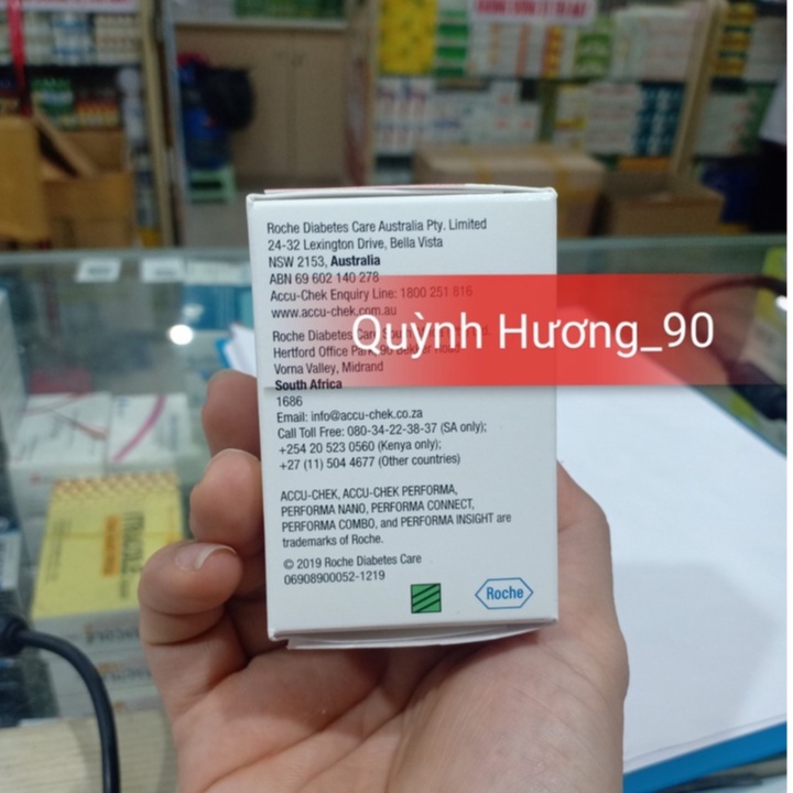 Que thử đường huyết ACCU-CHEK Performa hộp 50 que