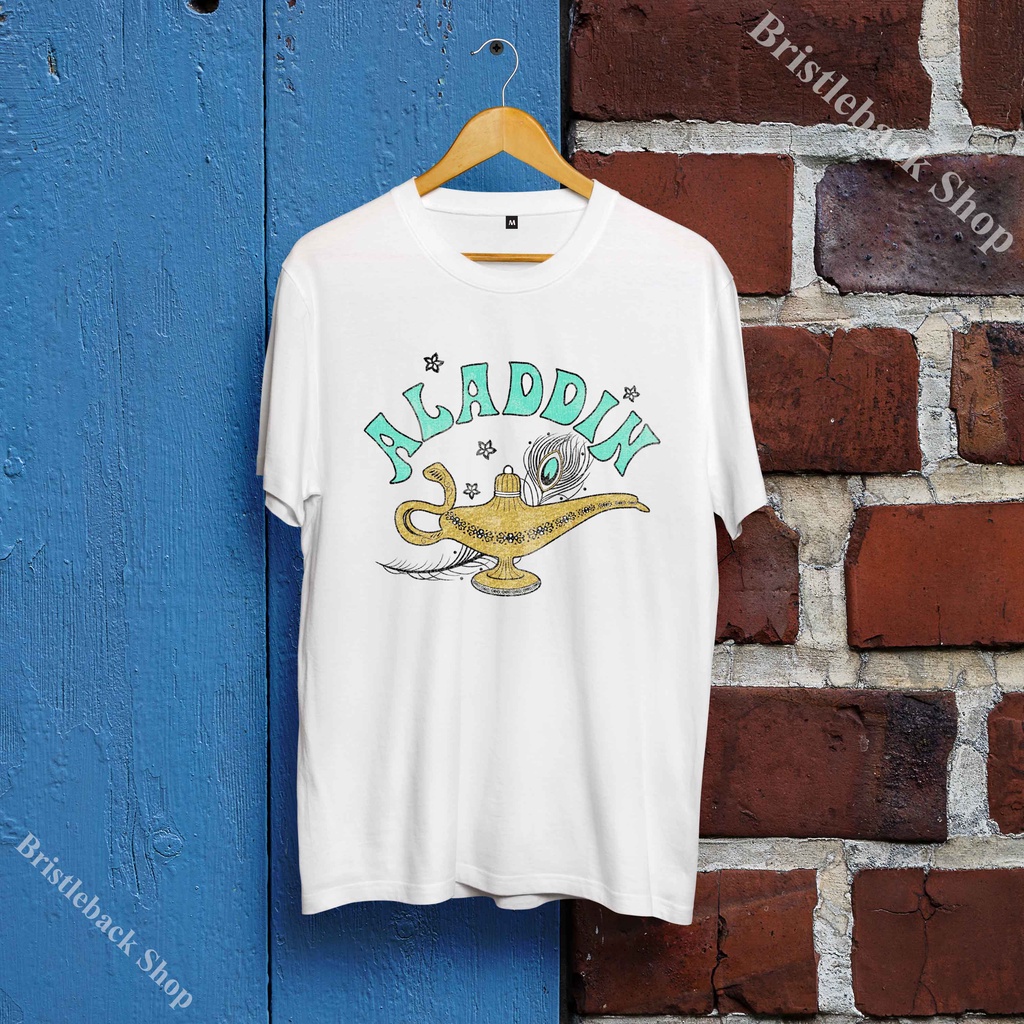 Áo Thun Aladdin và cây đèn thần Unisex Cotton cổ tròn mềm mại trẻ trung phong cách I8ALD023