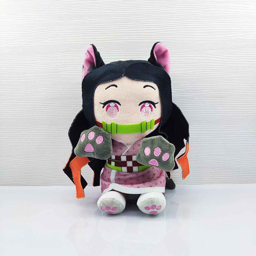 Đồ chơi nhồi bông Hình Chú Mèo Mềm Mại WMES15H Demon Slayer Trang Trí Phòng Ngủ