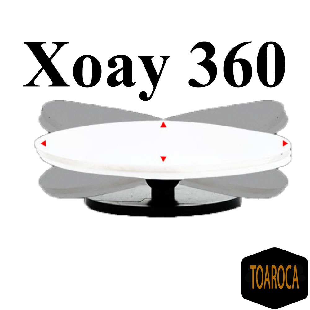 Gương cầu lồi gắn kính hậu ô tô xoay 360 xóa điểm mù không viền (1 cặp) Toaroca