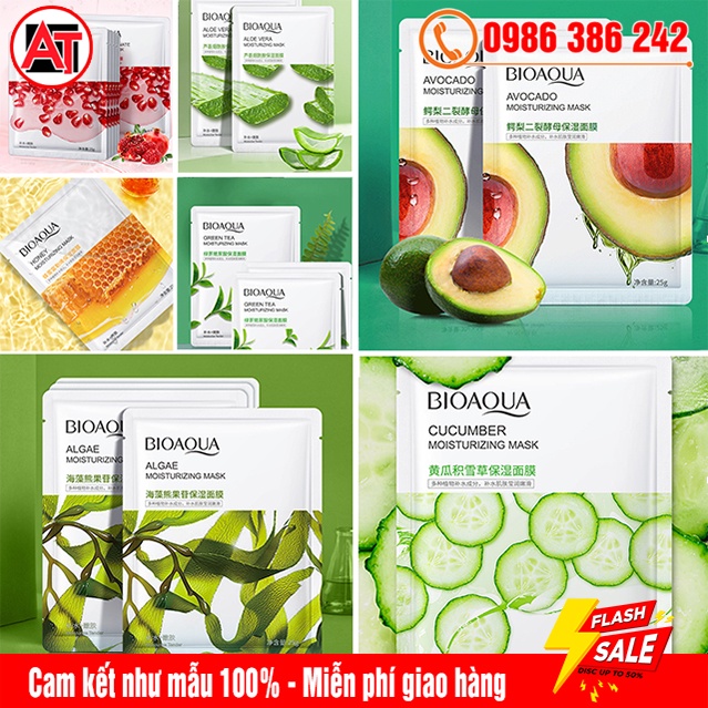 Mặt Nạ Giấy Trái Cây BIOAQUA 25ml - Dưỡng Da, Cấp Ẩm, Làm Dịu, Phục Hồi Dấu Hiệu Da Kích Ứng, Ửng Đỏ, Tăng Độ Rạng Rỡ | BigBuy360 - bigbuy360.vn