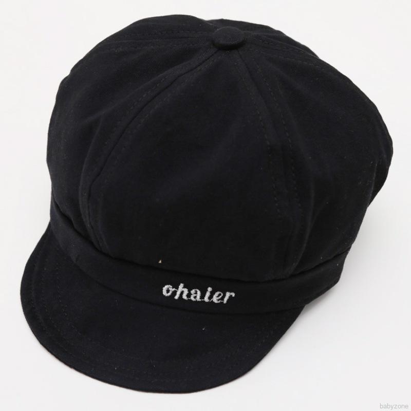 Mũ beret màu trơn phong cách retro thời trang cho bé