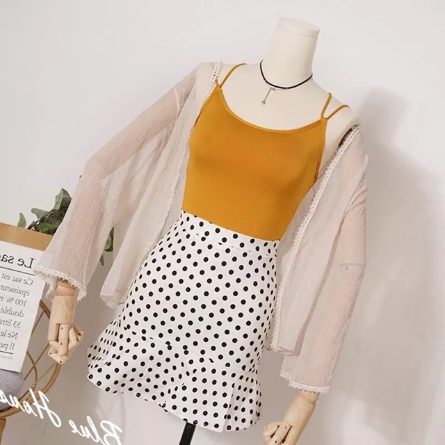 Áo bra cotton đan dây sau lưng có đệm ngực siêu sexy