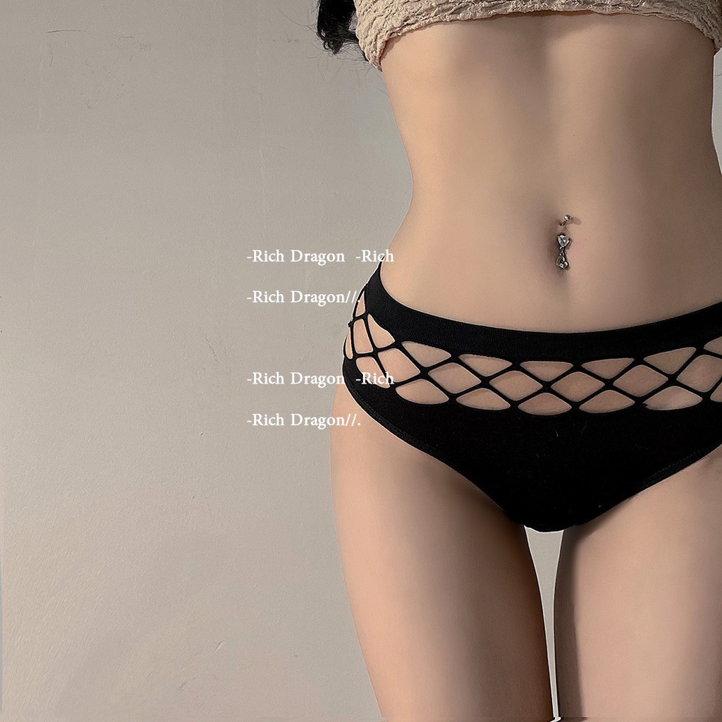 Quần Lót Nữ Lọt Khe - Quần Lọt Khe cotton thiết kế viền cắt ô vuông cá tính điệu đà mã 8850