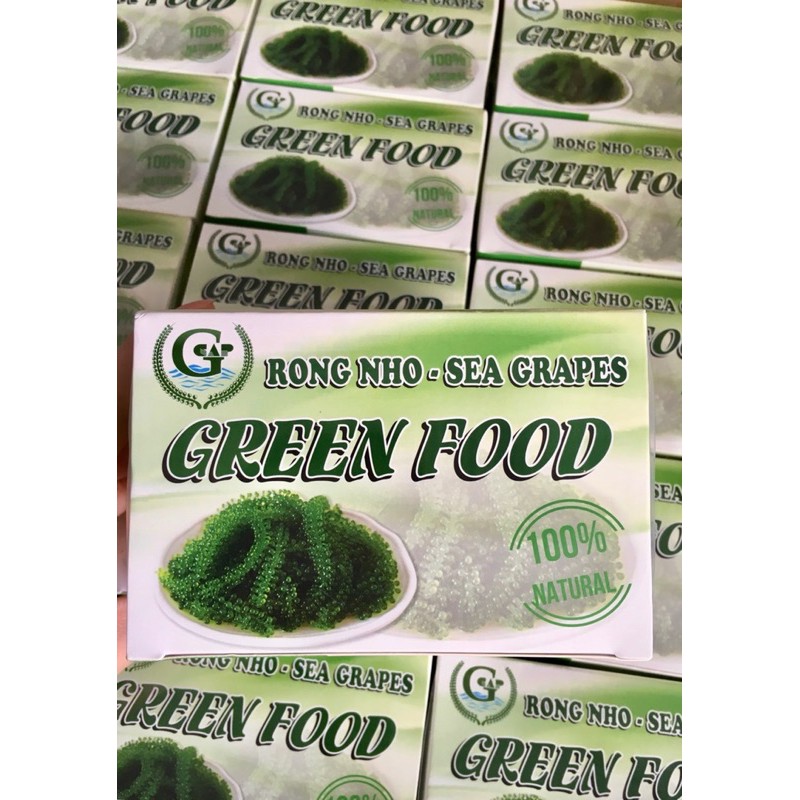 Hộp 200gr Rong nho Green food Cao cấp Hàng xuất khẩu Không tanh không nhớt