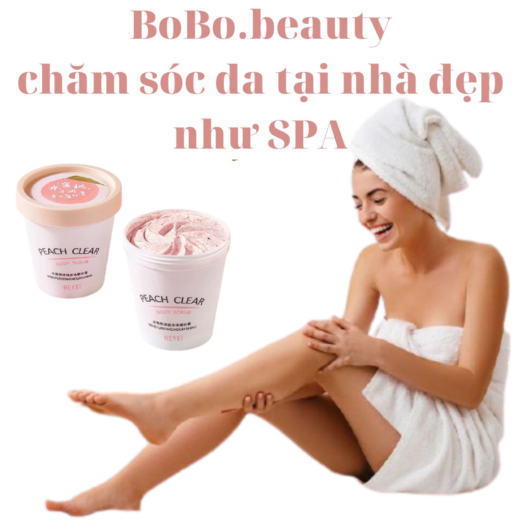 Tẩy da chết body đào trắng sáng da giảm viêm lỗ chân lông HEYXI nội địa trung | WebRaoVat - webraovat.net.vn