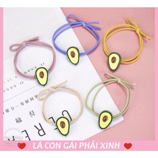 DÂY CHUN CỘT TÓC TRÁI BƠ CUTE SIÊU HOT