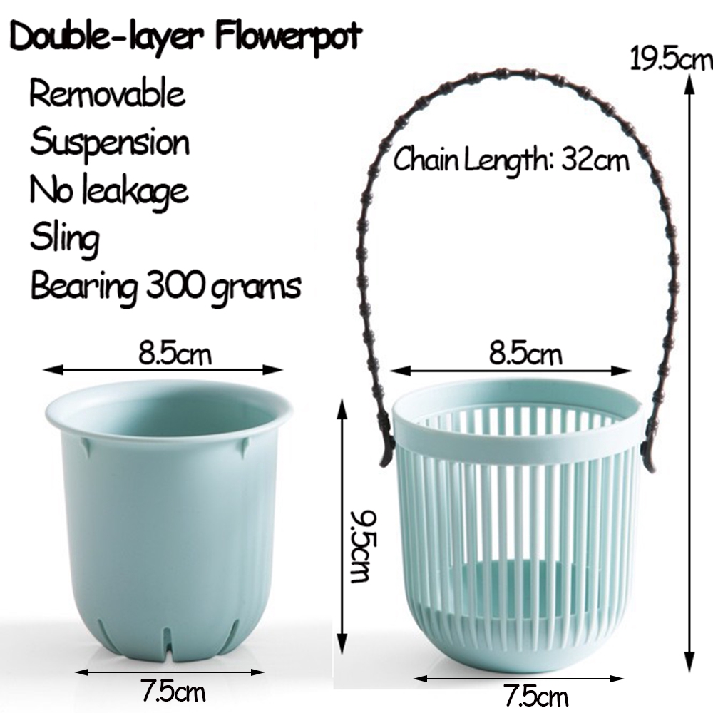 FASHYUNER Chậu hoa nhựa treo tường/ để bàn trang trí đẹp mắt