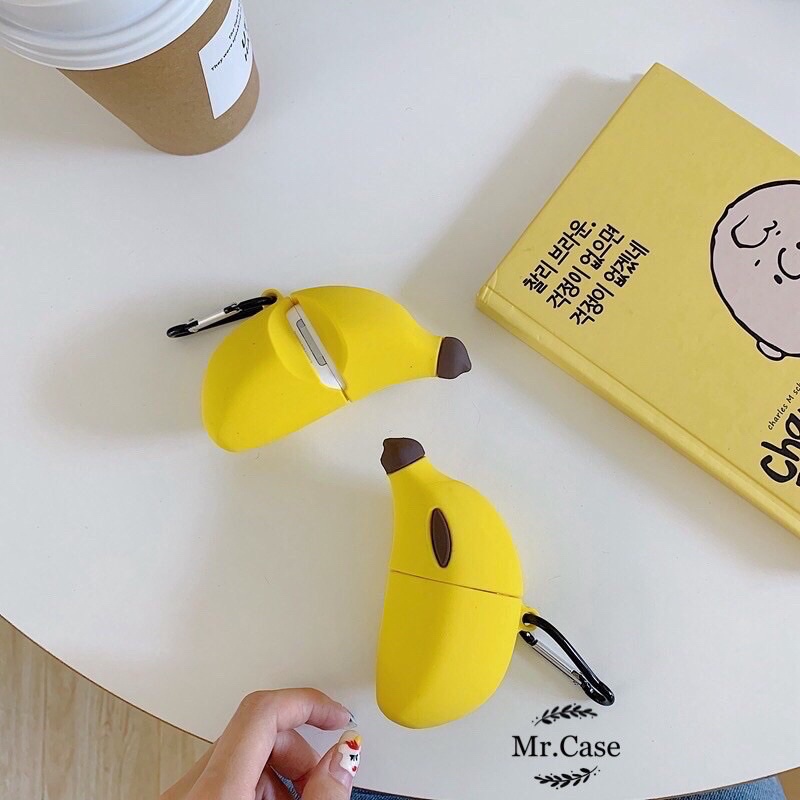 [Có Ảnh Thật] Case Airpods 1/2 Pro Vỏ Ốp Đựng Tai Nghe Hình Trái Chuối Dễ Thương