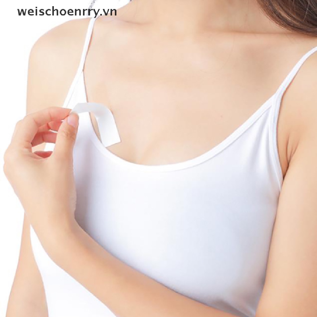 Bộ 36 Miếng Dán Hai Mặt Màu Trong Suốt Cho Quần Áo / Đầm