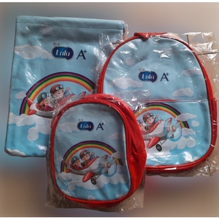 Set 3 món túi balo giỏ đeo chéo cho bé quà tặng enfa