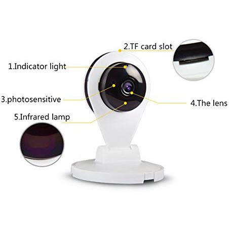 Camera wifi, an ninh, giám sát yoosee (loại nhỏ) 1080 góc rộng (độ nét cao) - Cao cấp