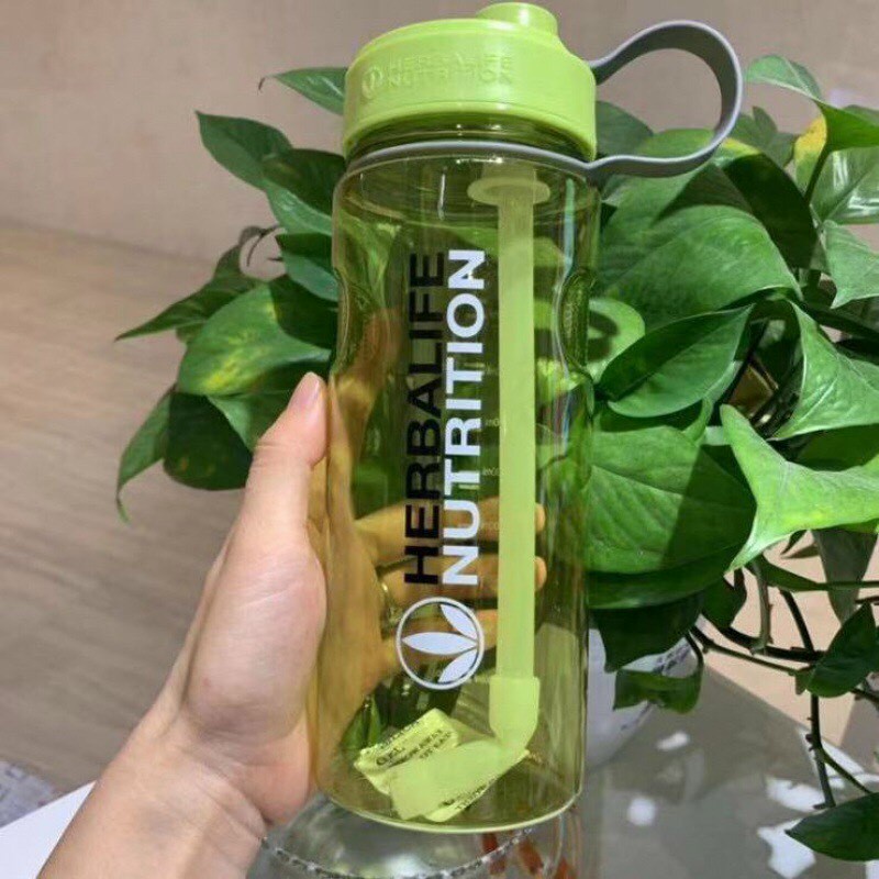 BÌNH ĐỰNG NƯỚC THỂ THAO THƯNG HIỆU HERBALIFE CÓ ỐNG HÚT VÀ DÂY ĐEO 1000ml