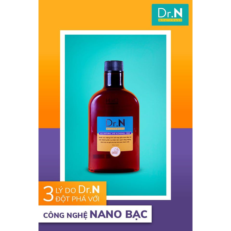 Nước súc miệng Nano bạc Dr.N 350ml