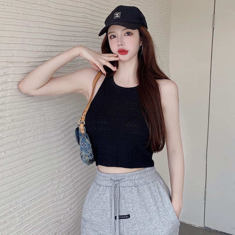 DUNEA Áo Tank Top Dệt Kim Sát Nách Cổ Tròn 3.3