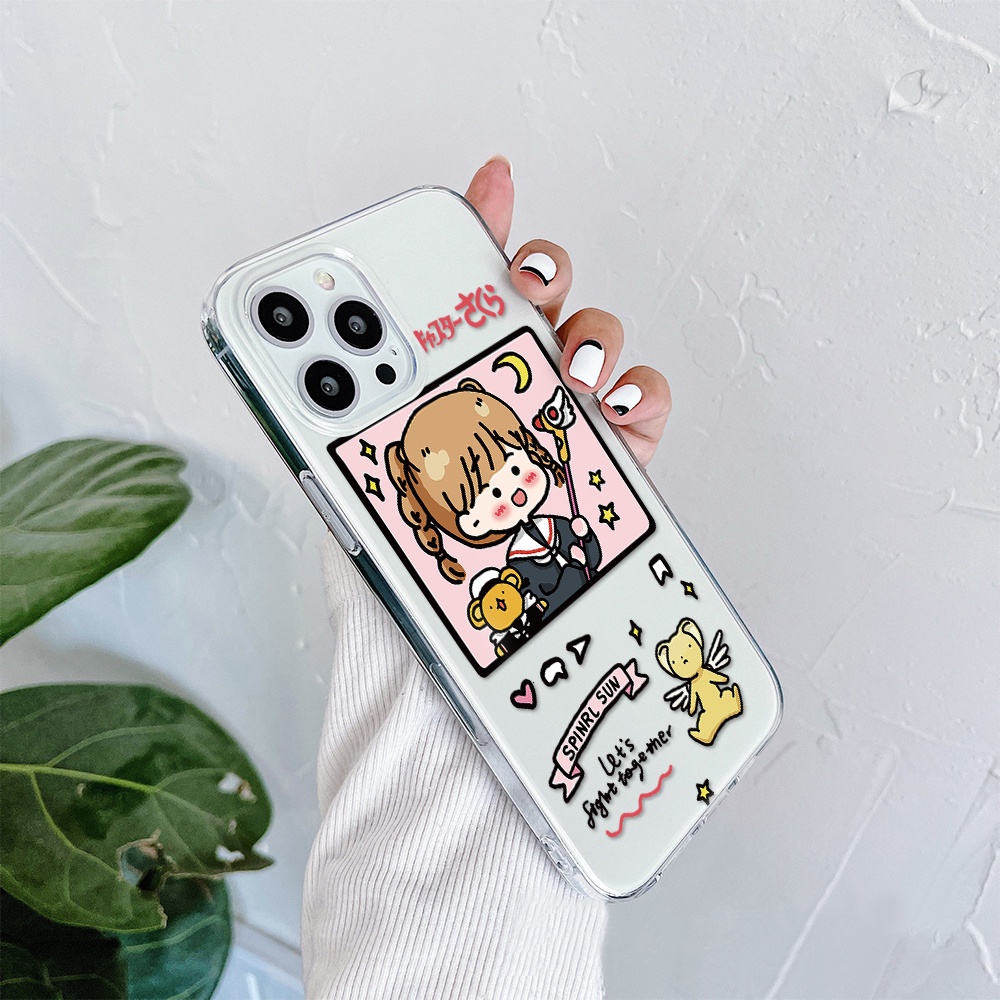 Ốp Điện Thoại Hình Thủ Lĩnh Thẻ Bài Sakura Cho Iphone 11 Pro Max 12 Pro Max 13 Pro Max Mini 6 7 8 6 7plus Se 2020 X Xs Xr 5 4