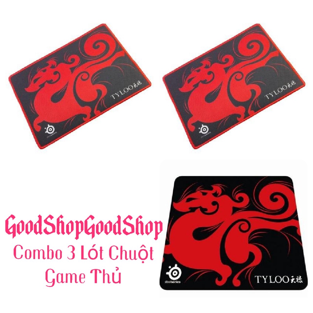 COMBO 3 MIẾNG LÓT CHUỘT GAME THỦ TYLOO DI CHUỘT CỰC CHUẨN XÁC